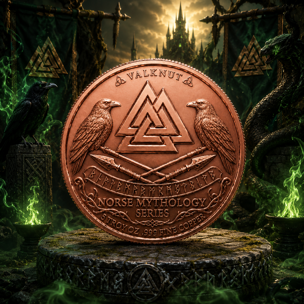 2026 Nordic Mythology Series Loki 5 oz Color High-Relief Cross UV 3D