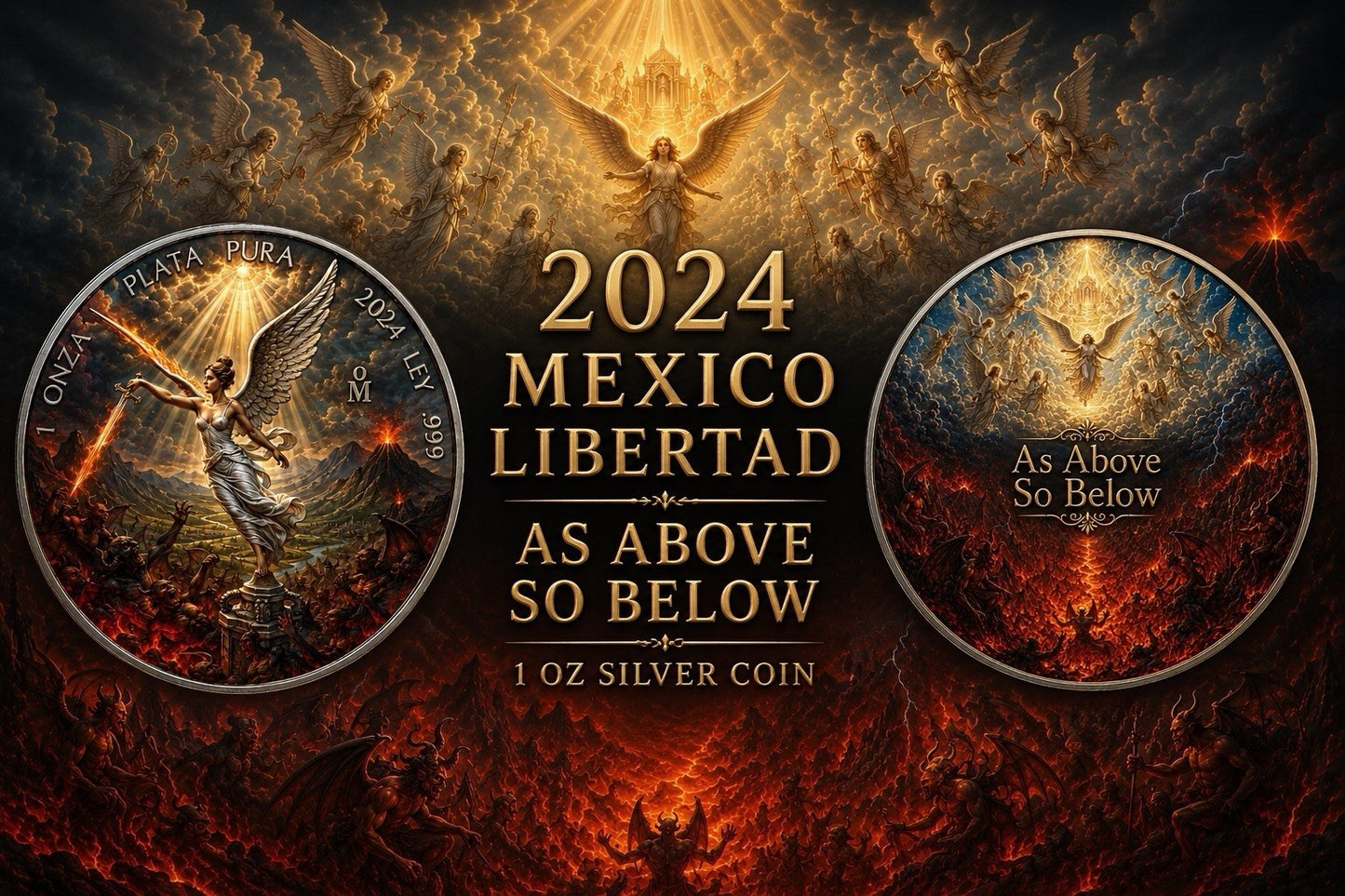 2024 Mexico Libertad As Above So Below Edition 1 oz Silver Coin (PRE-ORDER)