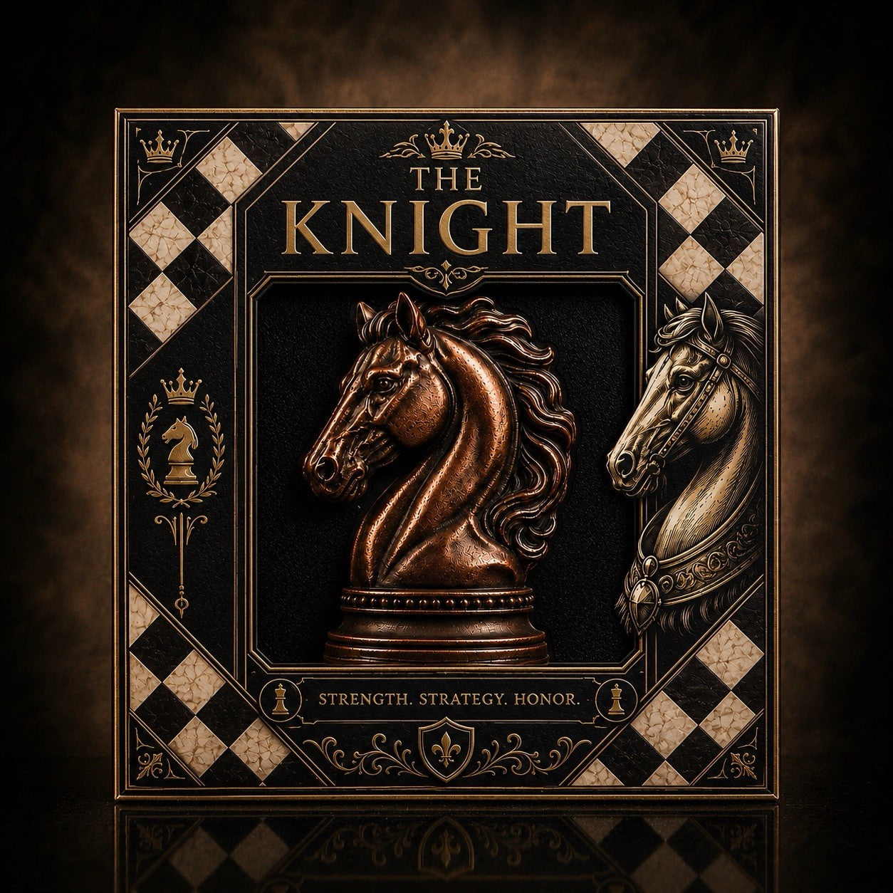 The Knight .999 5oz Copper Shaped Bar Series: Chess