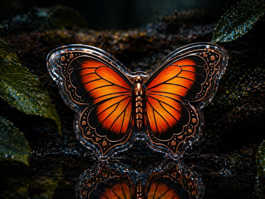 Monarch Butterfly .999 5oz Copper Art Piece
