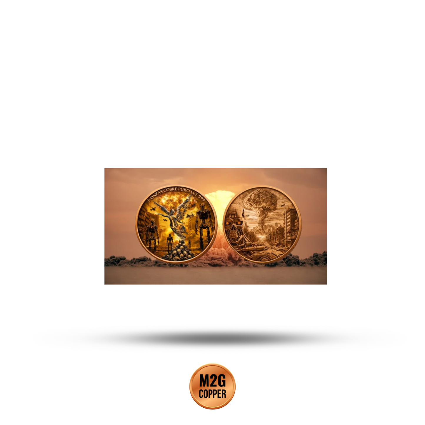 Mexico Libertad Judgement Day 5 oz Copper Medal