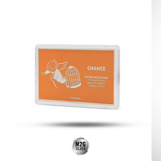 Monopoly - Get Out of Jail Free- 1 oz Silver Proof Coin