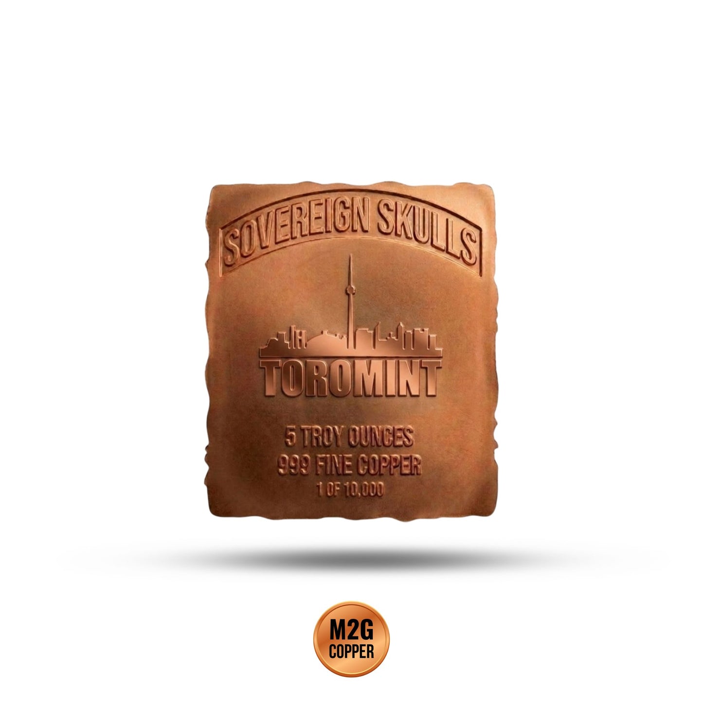 Sovereign Skulls Silverback 5 oz Copper Medal