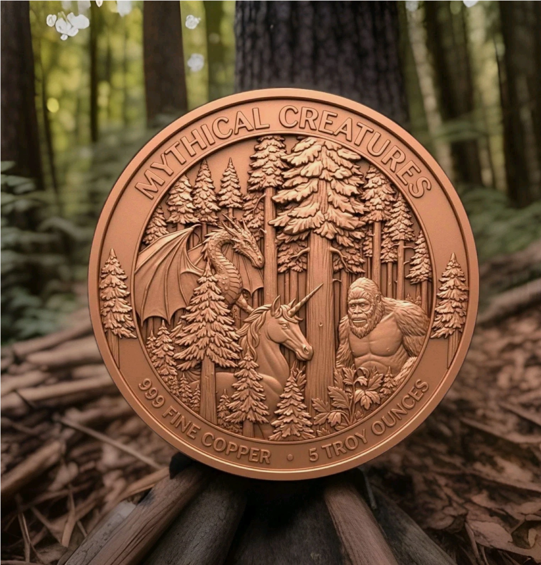 5 oz Copper Round – The Troll (2026) | Limited Mintage 1,000 | UV Reactive