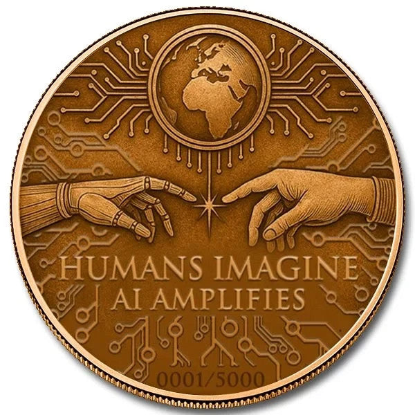 Amplified Imagination 5 oz Colorized Copper Round (New in Capsule)