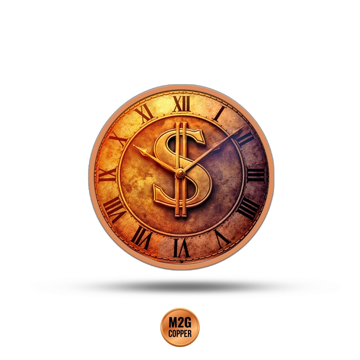 Time is Money Colorized 5 oz Copper Medal