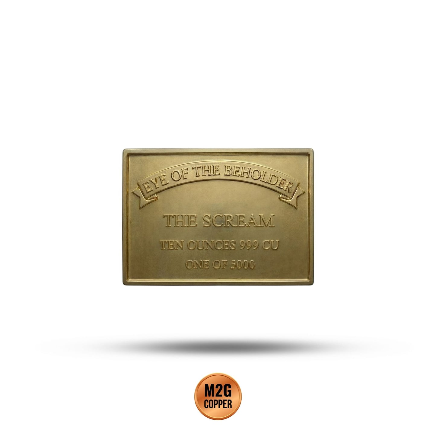 Eye of the Beholder - The Scream Gold Gilt 10 oz Copper Medal