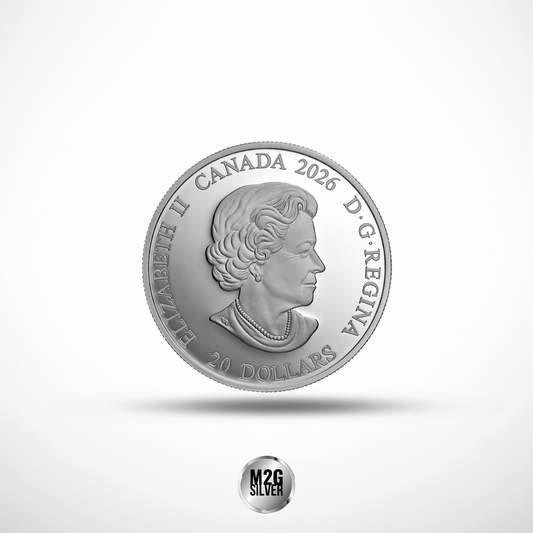 2026 Canada Crown Jewels – 100th Anniversary of Queen Elizabeth II 1oz Silver Coin