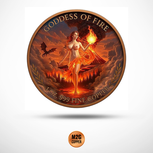 Goddess of Elements – Colorized 5 x 1oz Copper Round Set