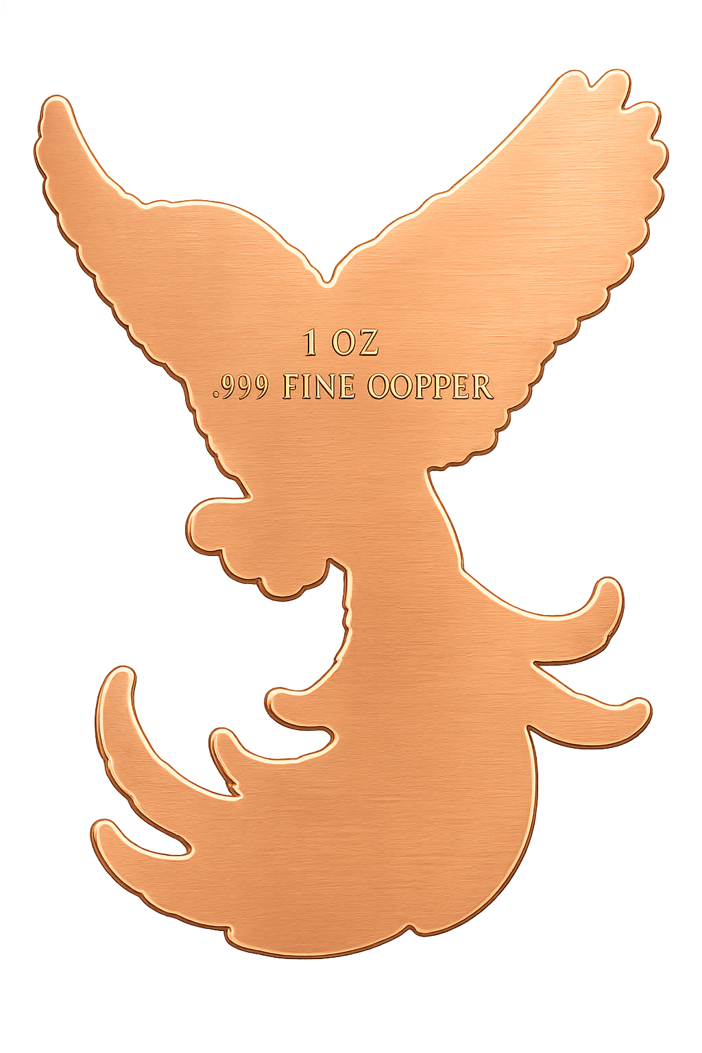 Rainbow Parrot Shaped 1 oz Copper Medal