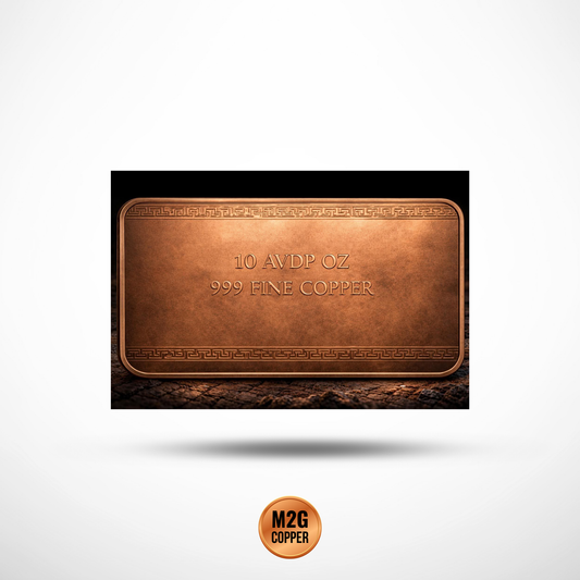 10 oz Great Wall of China AVDP .999 Fine Copper Bar – Colorized – With Capsule