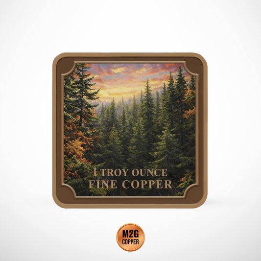 Bigfoot Colorized 1 oz Copper Medal