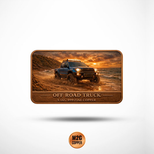 Pedal to the Metal Automotives Series 2 Colorized 5 oz Copper Bar (Set of 3)