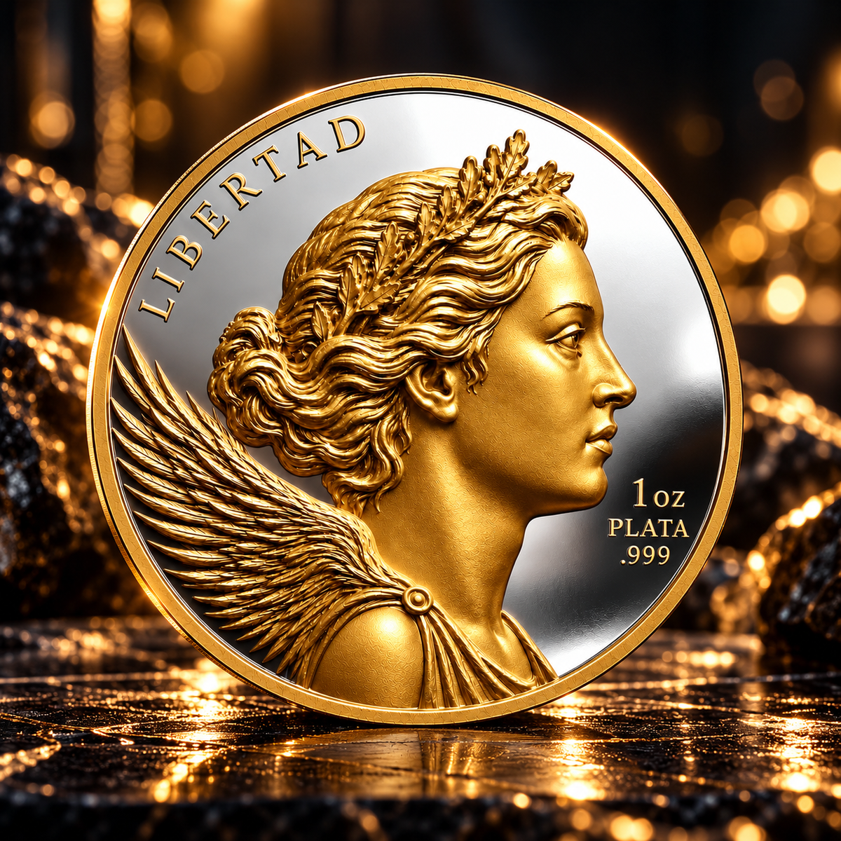 Mexico Libertad Classico Special Edition HR 1 oz Silver Medal
