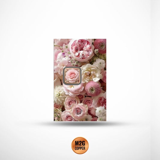 Pretty in Pink Colorized 1g Copper Medal in Card