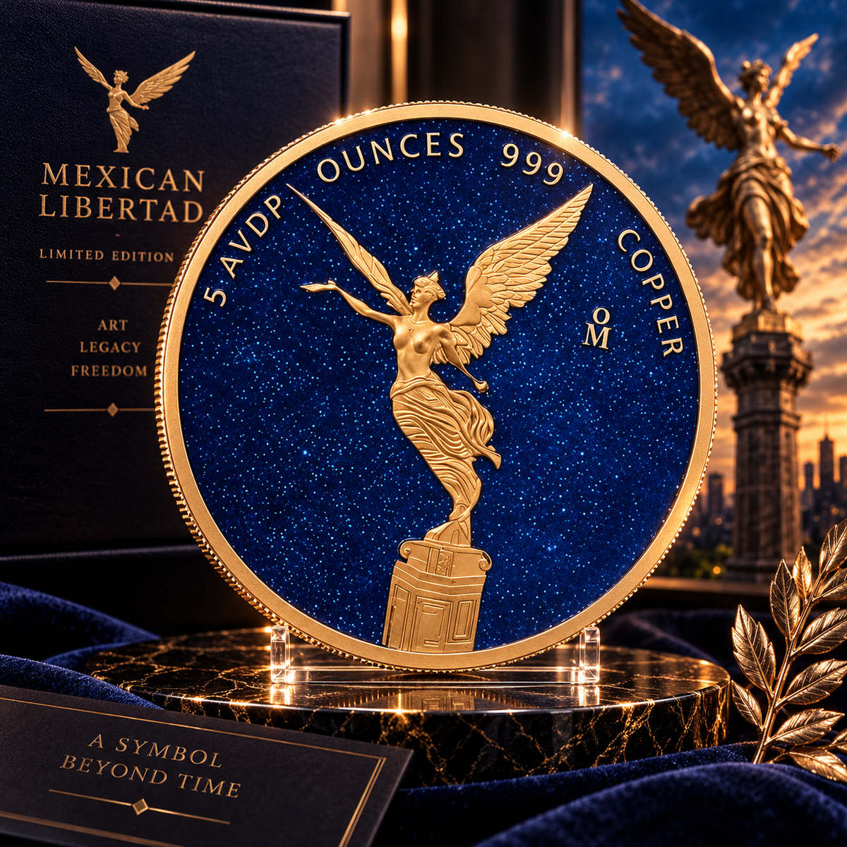 2026 Glistening Blue Libertad 5 oz Copper