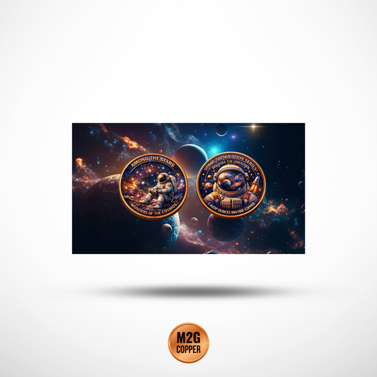 Exploring the Stars 5 oz Copper Round
