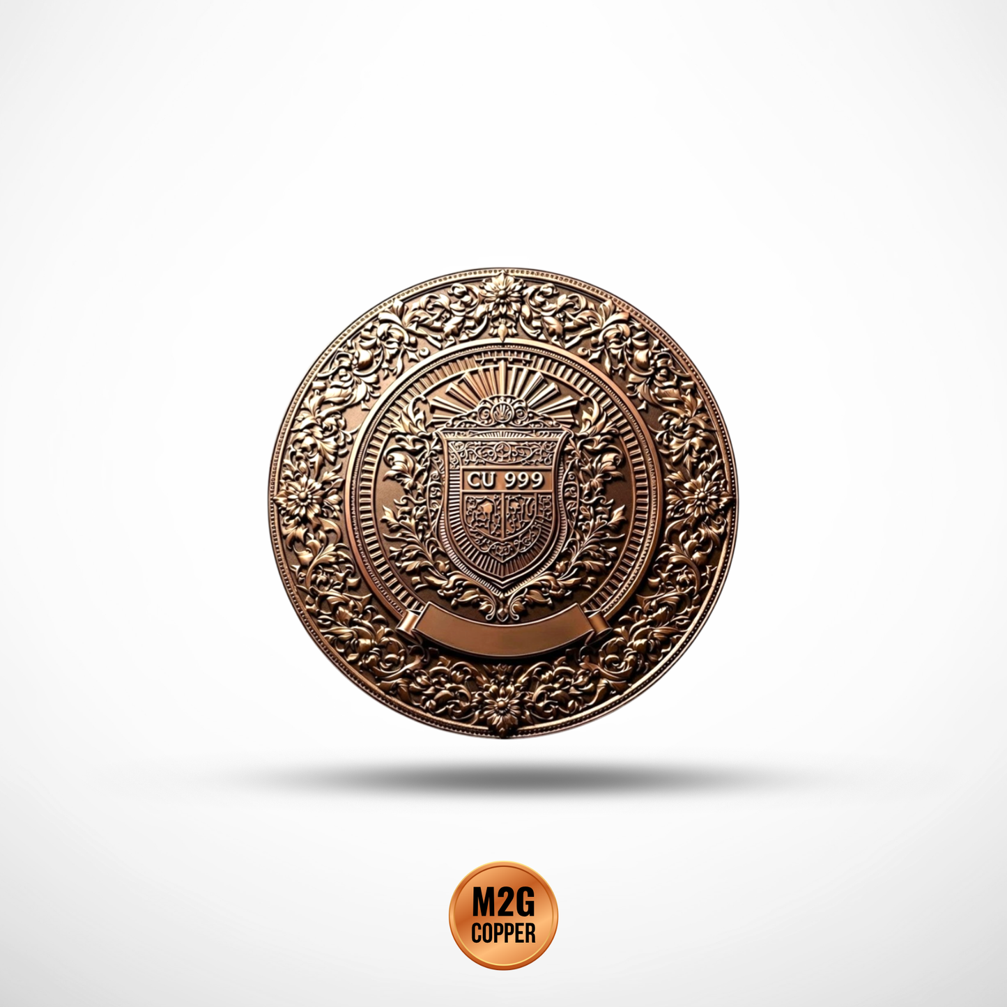 Ancient Warriors Samurai .999 5 oz Copper Medal