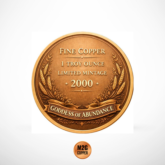 Goddess of Abundance 1 oz Copper Round