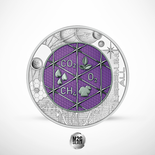 2022 Austria Extraterrestrial Life 0.26 OZ Silver & Niobium Coin NGC MS 70 Galaxy Label