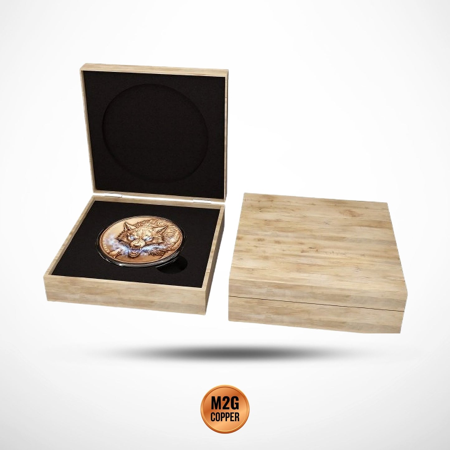 Spirit Wolf High Relief 1 Kilo .999 Copper Medal