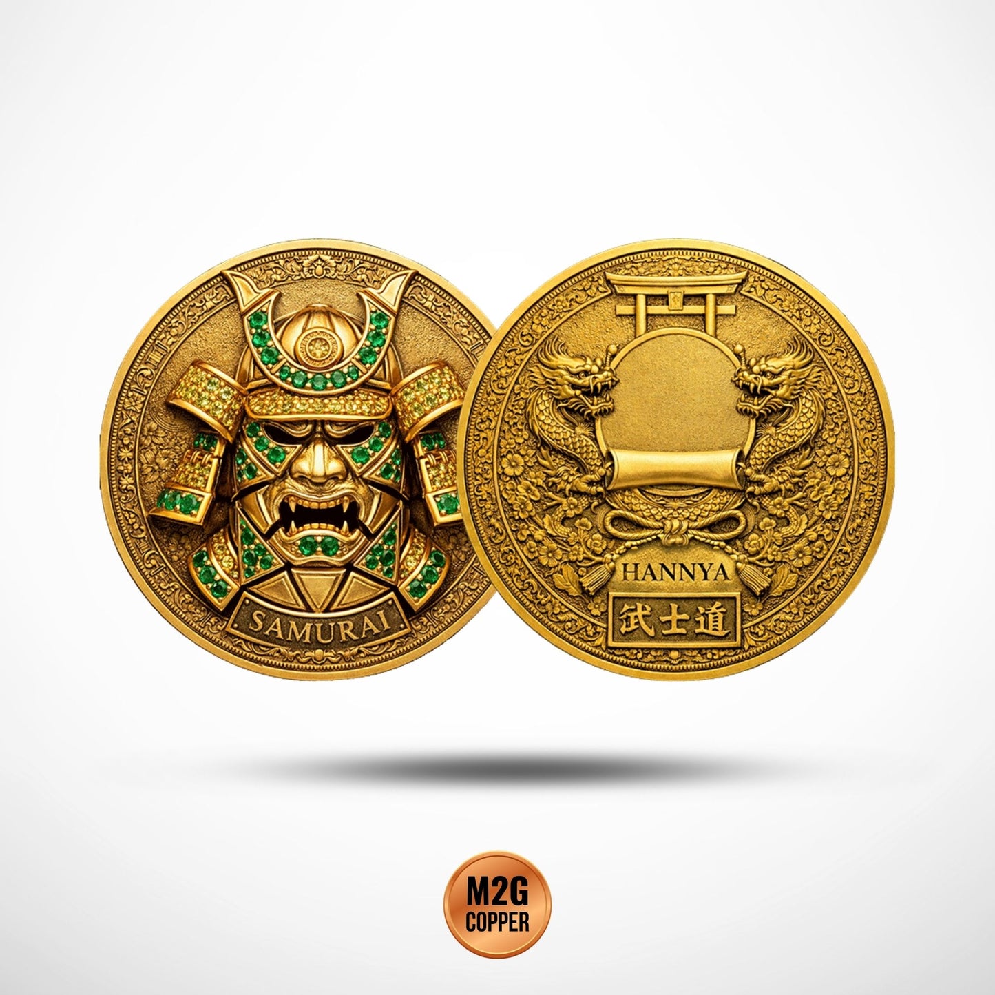 HANNYA Samurai 1 Oz .999 Copper Round Italy 2026 in Capsule
