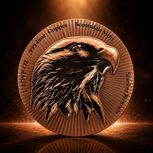 Scottsdale Mint Eagle Stacker 1 oz Copper Round (Roll of 20)