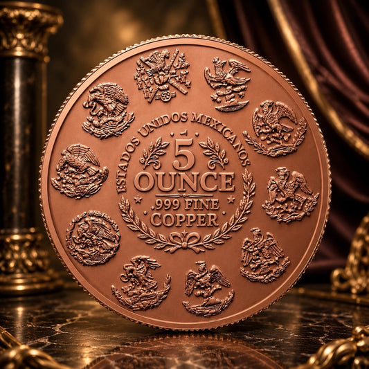2026 Day of Dead Series: Cowgirl Catrina Dual Revolver 5oz Copper Round