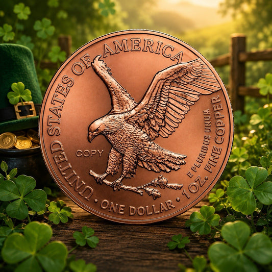 2026 Lady Liberty, St Patrick 1 oz .999 Copper Coin