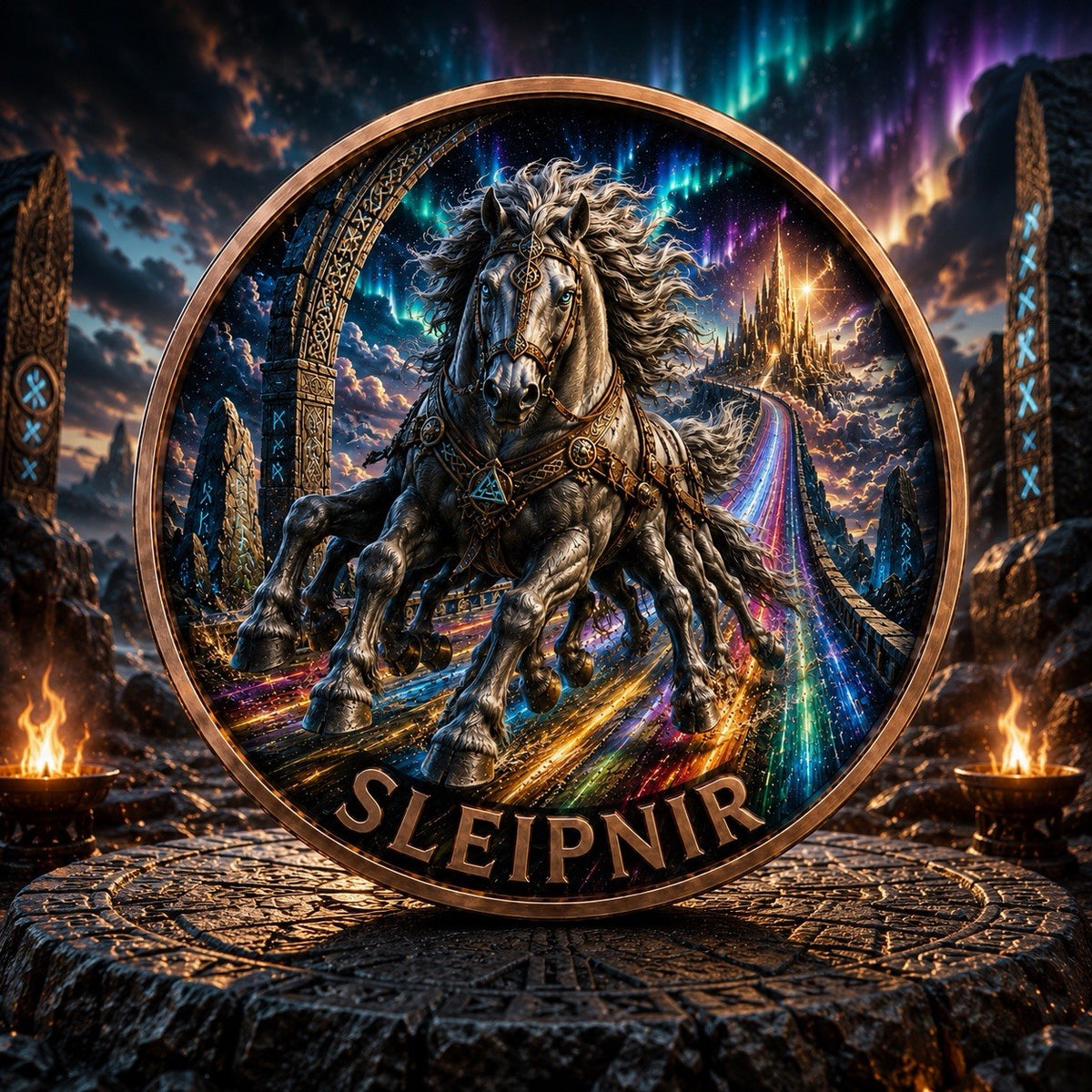 2026 Nordic Monsters Series: Sleipnir 5 oz Color High-Relief 3D