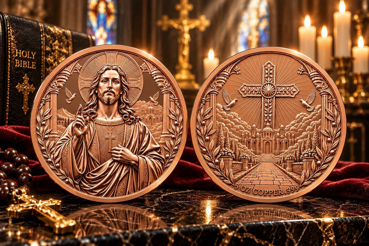 2027 Eternal Savior Jesus 5 oz .999 Fine Copper Medal