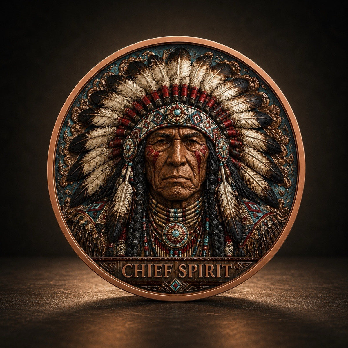2026 Spirits Indian Series: Chief Spit 5oz Copper Round