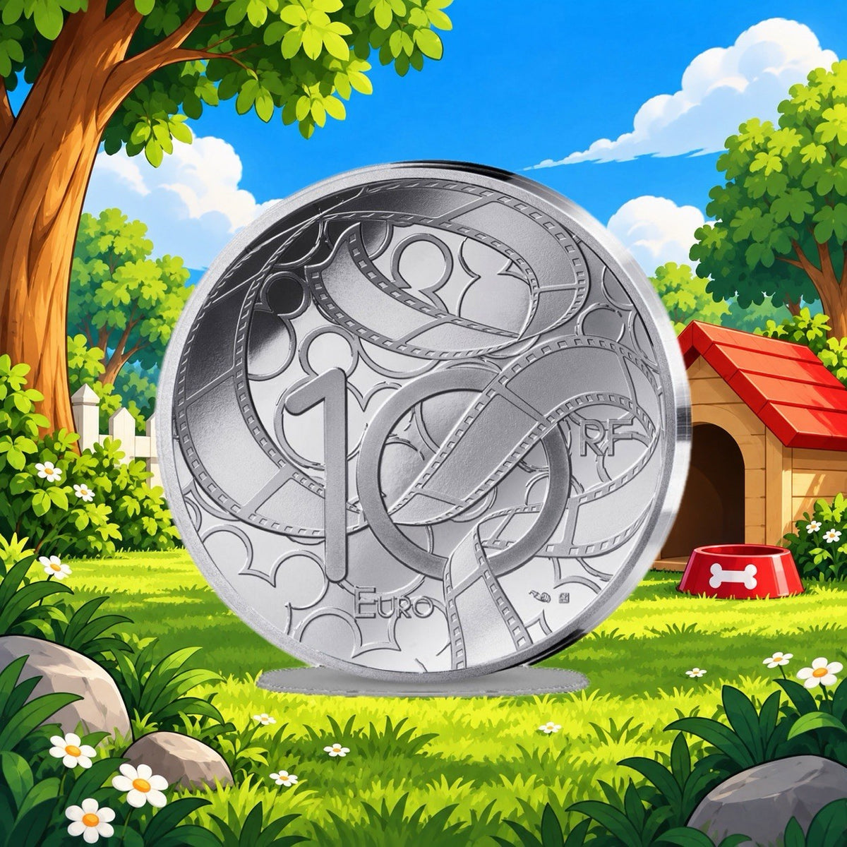 2026 France Disney 101 Dalmatians 22.2g .999 Silver Colorized Coin