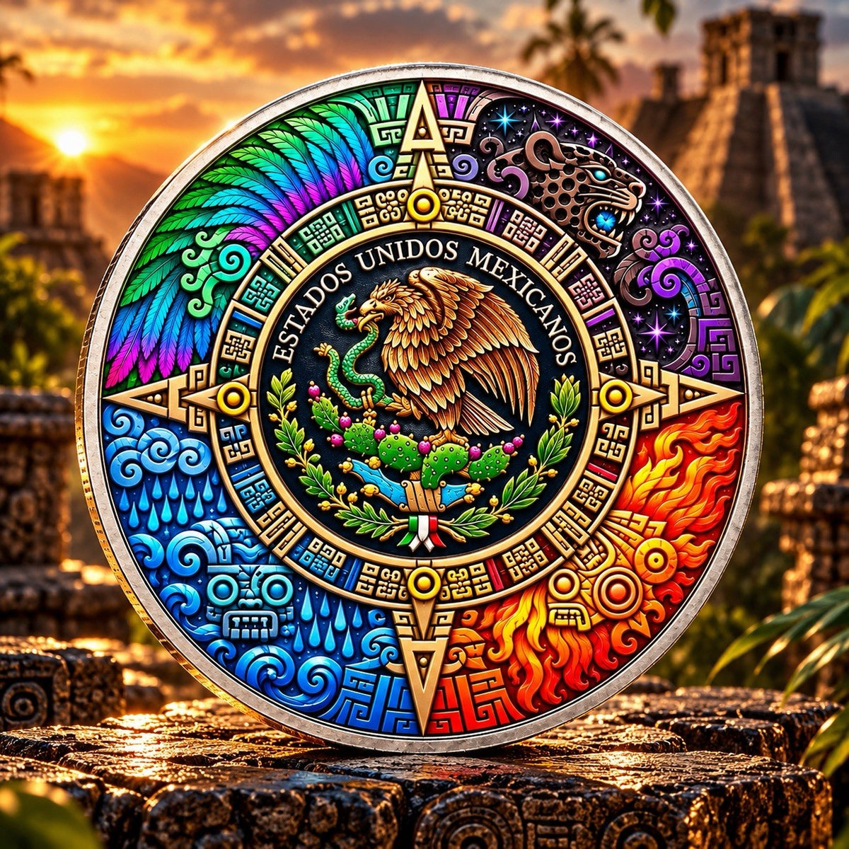 2024 Mexico Libertad Aztec Gods of the Apocalypse Edition 1 oz Silver