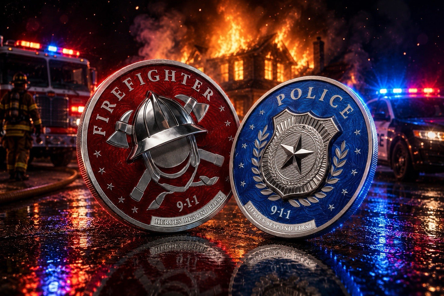 2026 Cook Islands First Responders Police & Firefighters 2 x 1oz