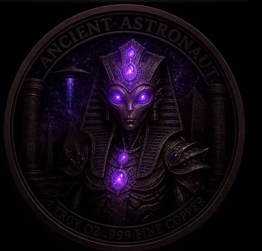 2026 Beyond the Universe: Ancient Astronaut 1oz Copper Coin Glow FX