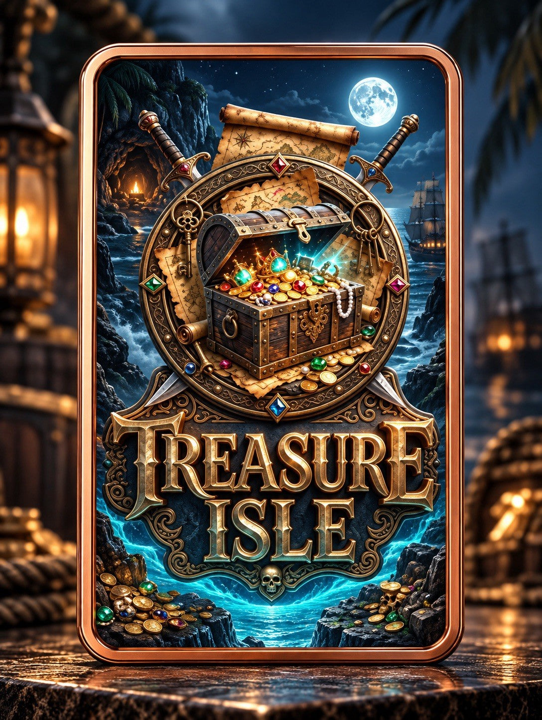 2026 Pirate Adventure Series: Treasure Isle 5 oz Copper Bar