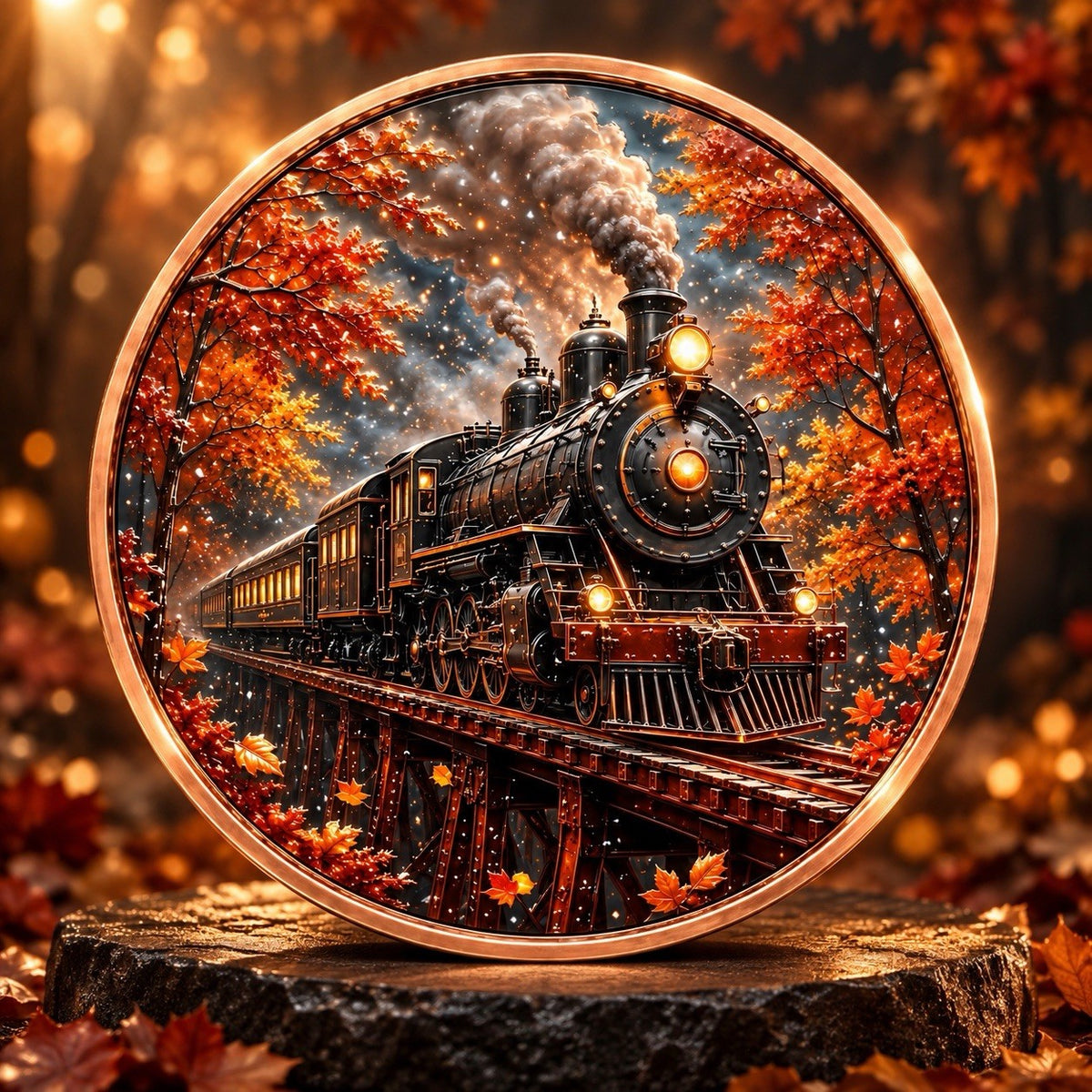 2026 The Journey Collection: Autumn Express 5oz UHR Copper Coin (PRE-ORDER)