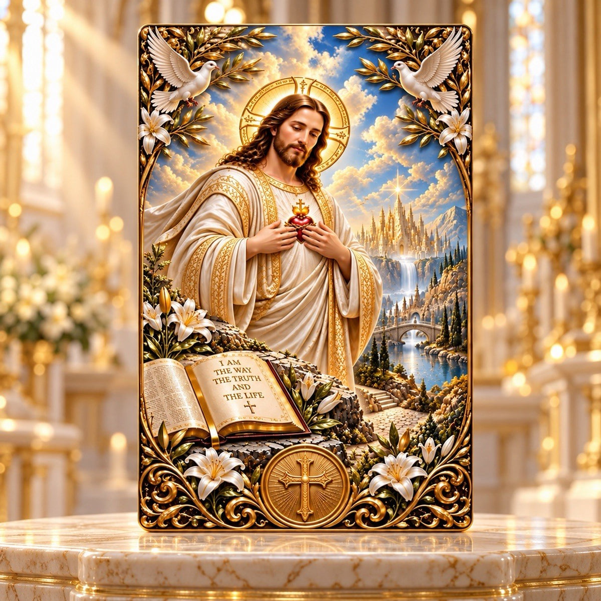 2026 Jesus - Heaven's Dove Colorized 5g Silver Foil (PRE-ORDER)