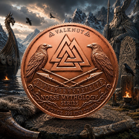 2026 Nordic Mythology Series Odin 5 oz Color High-Relief Cross UV 3D