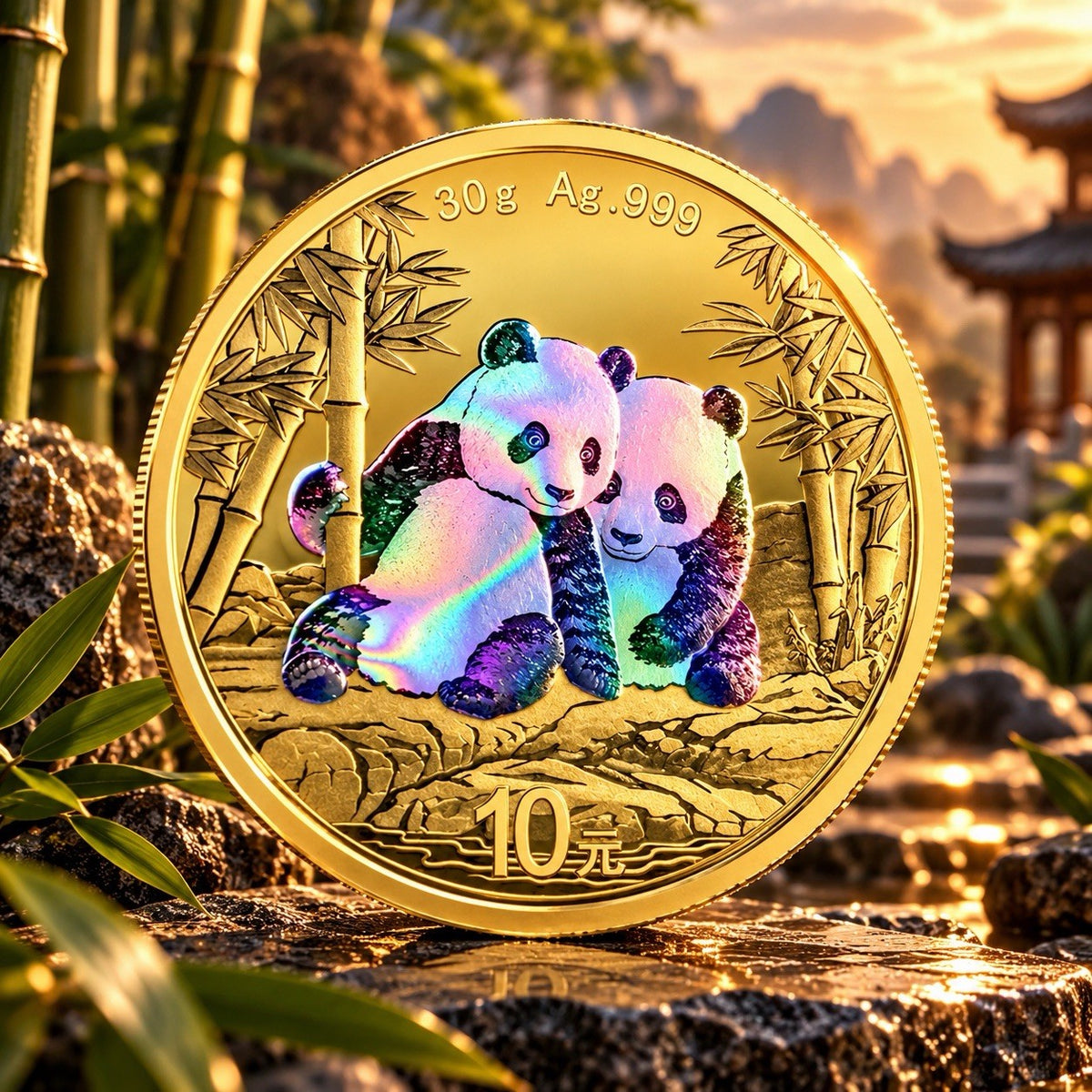 2026 China Panda Holographic Edition 30g Silver Coin