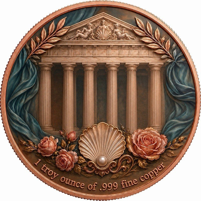 Aphrodite - Goddess of Love 1 oz Copper Round