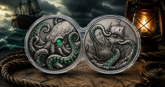 Kraken Dual-Coin Set 1 Kilogram .999 Fine Copper Round