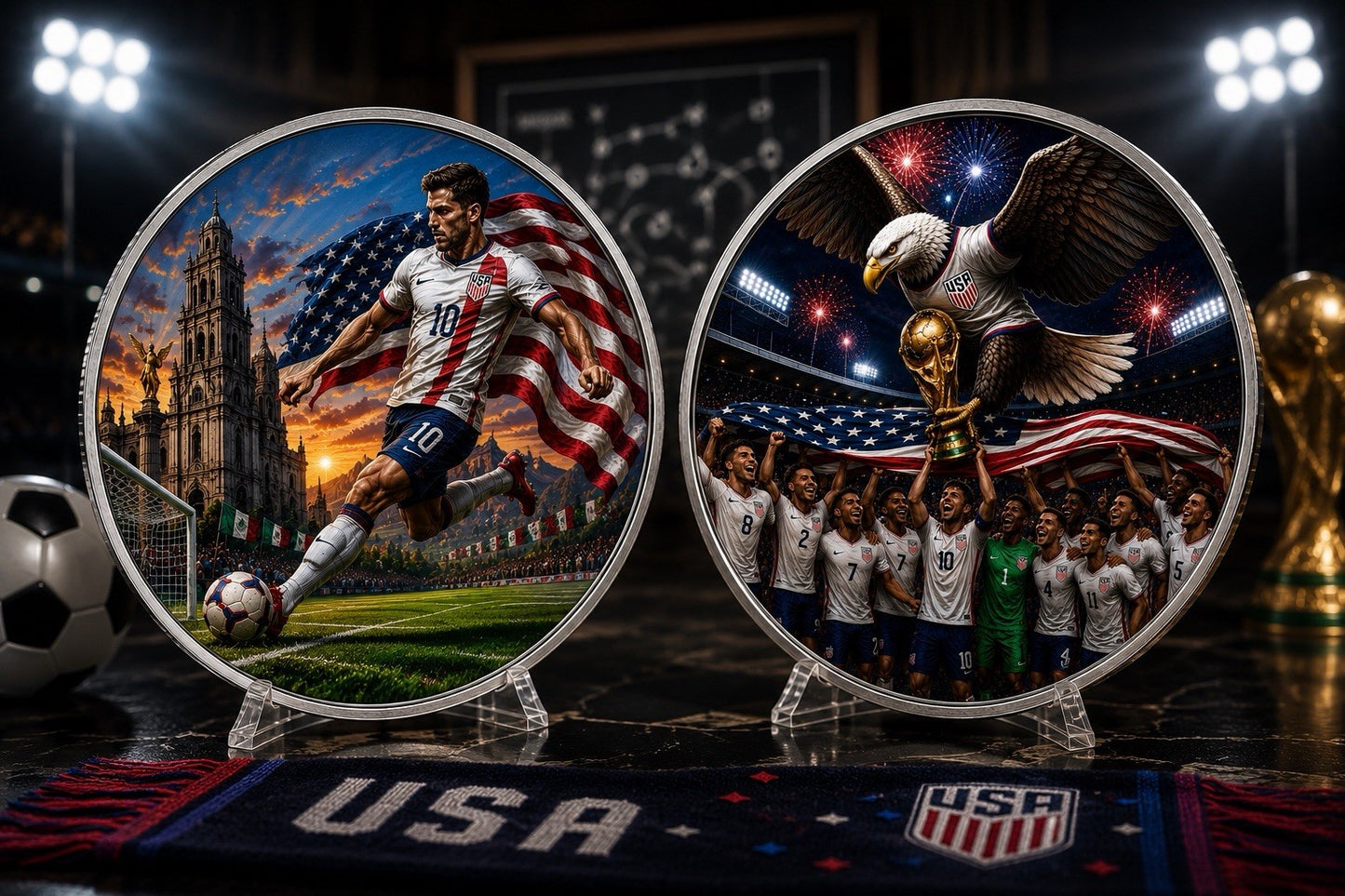 2026 U.S. Eagle World Cup Edition 1 oz Silver Coin