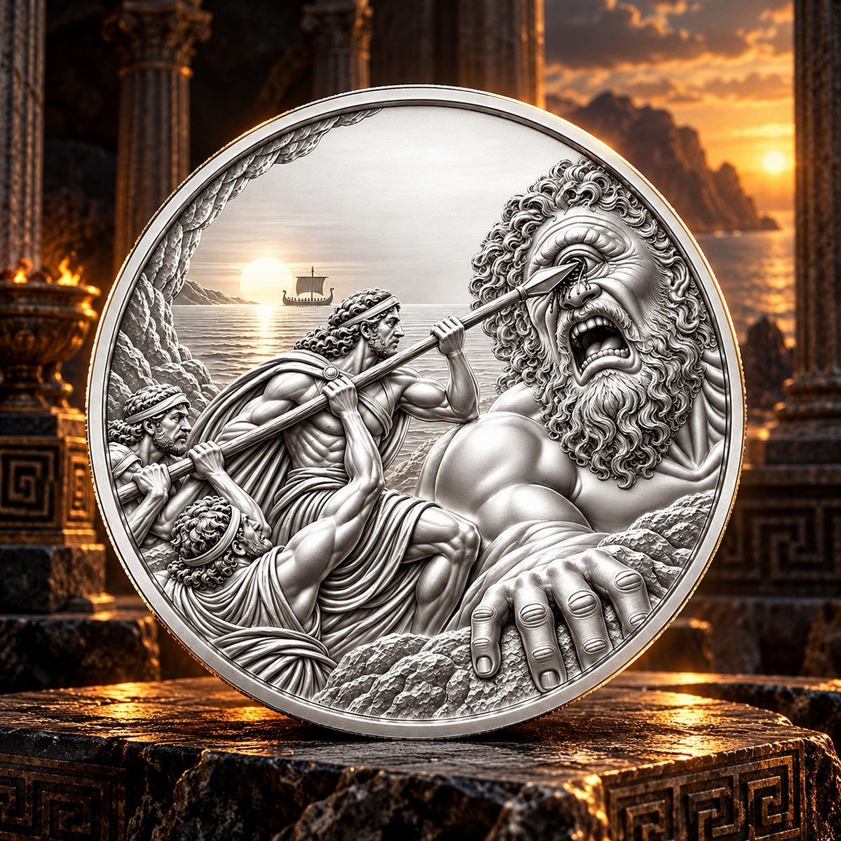 2026 Odysseus 6g .999 Fine Silver Medal Mythology