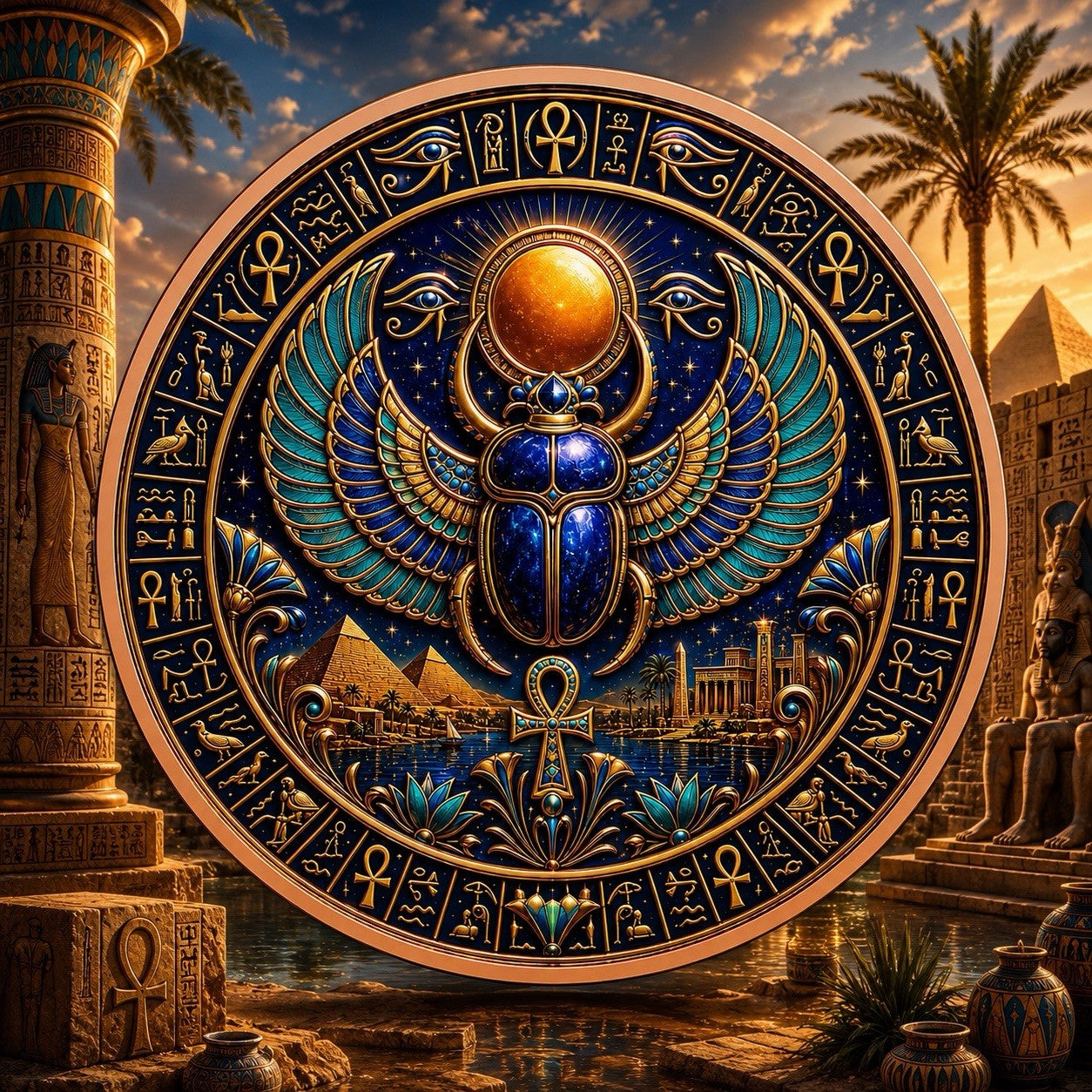 2026 The Egyptian Legacy: Cleopatra The Queen 5oz UHR 3D Copper Round