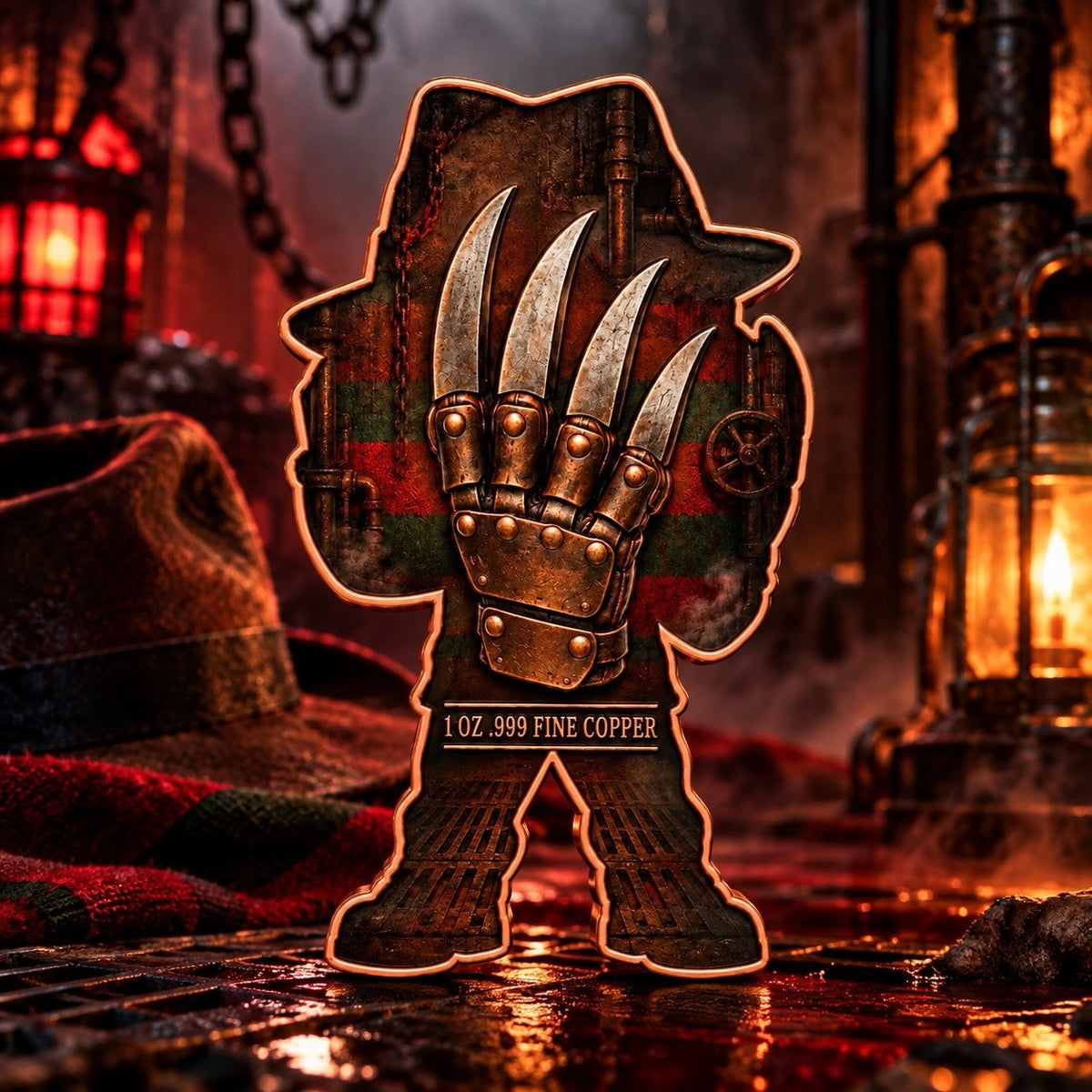 2026 Halloween Icons of Terror: Freddy K 1oz Copper Figure