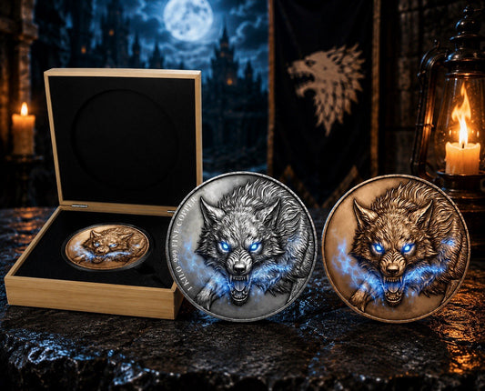 Spirit Wolf High Relief 1 Kilo .999 Copper Medal