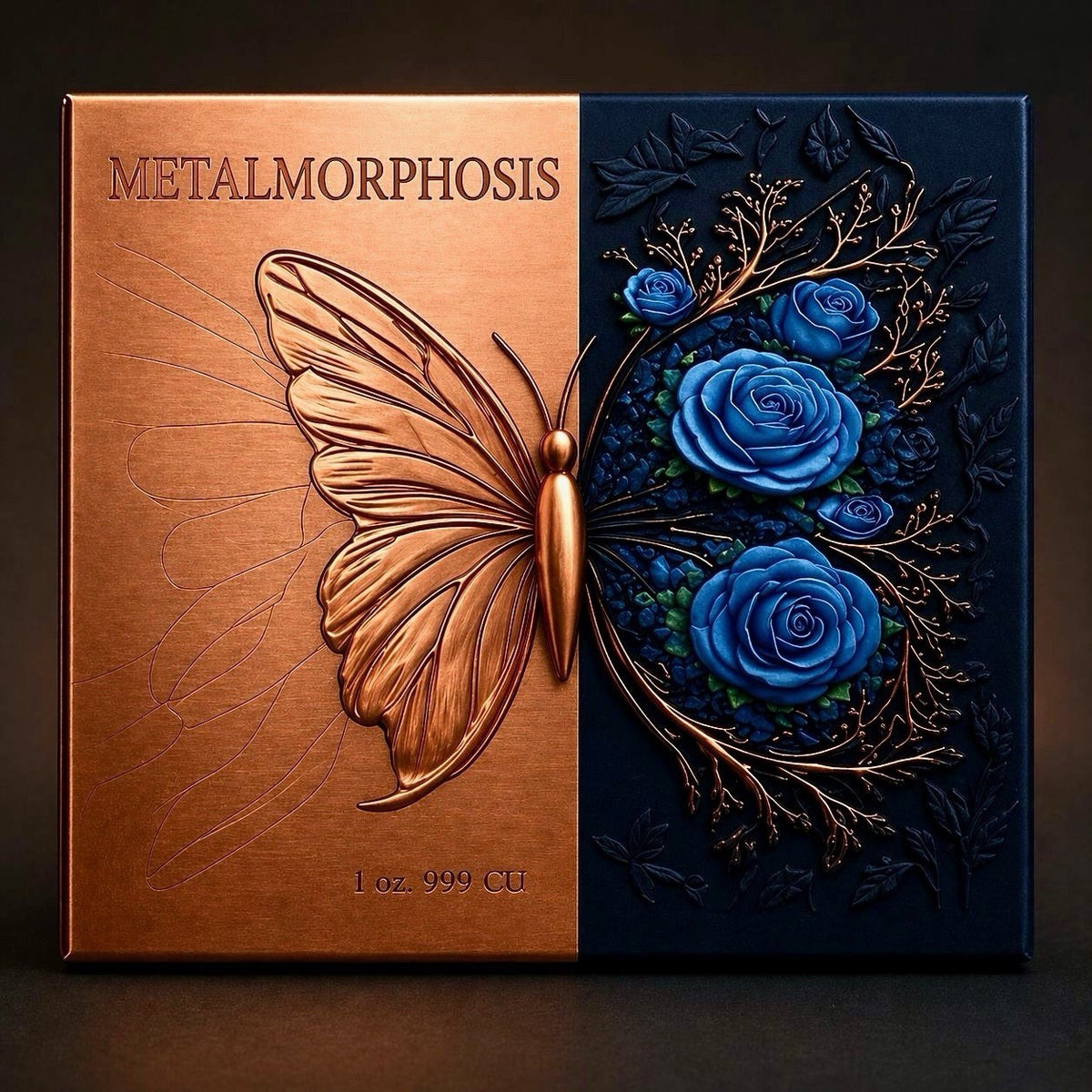 Metamorphosis Butterfly 1 oz Copper Round