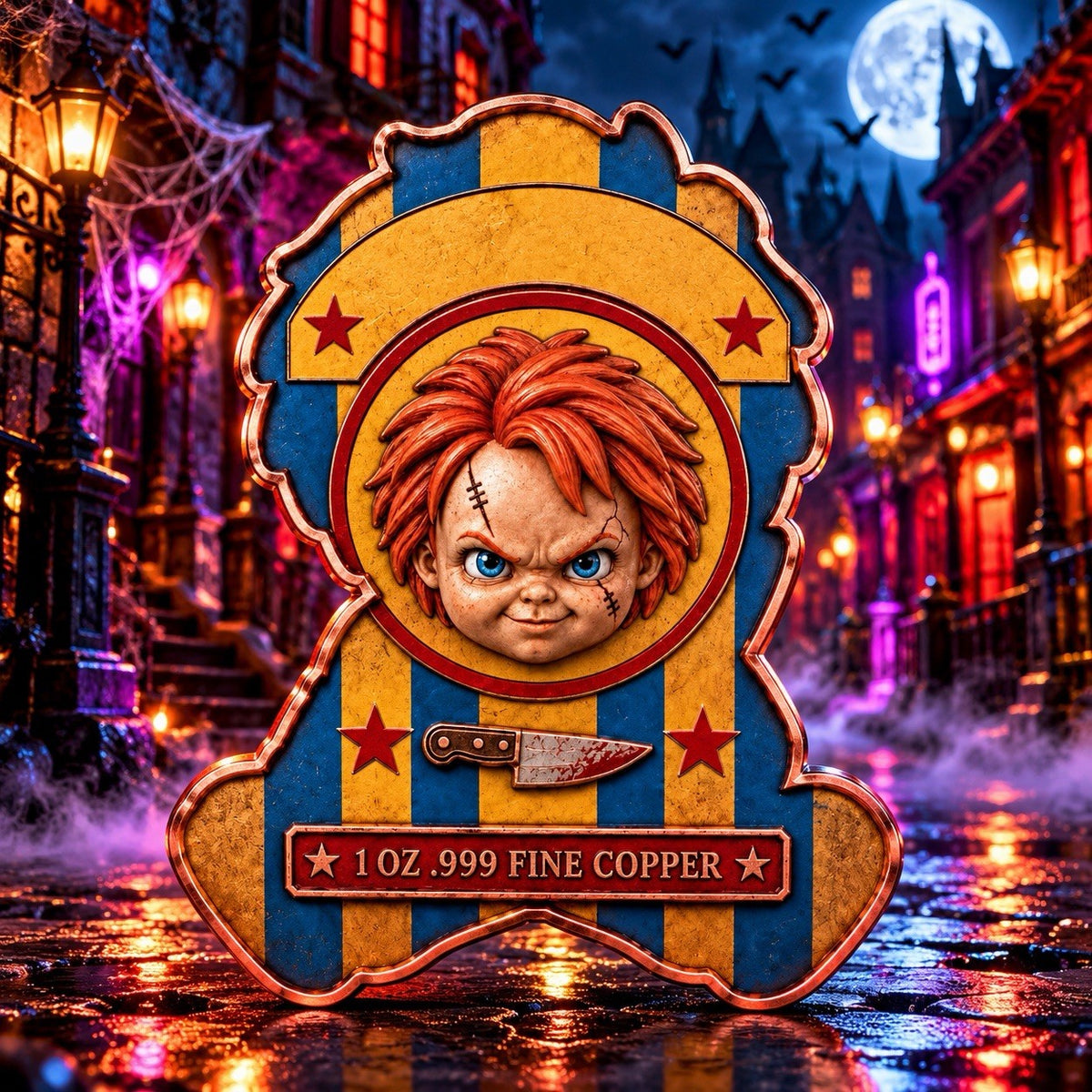 2026 Halloween Icons of Terror: Chucky 1oz Copper Figure